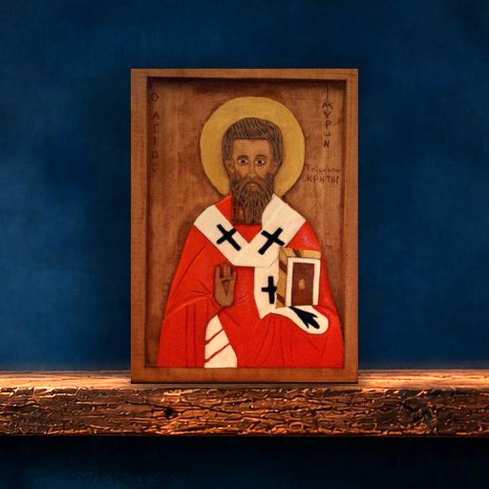 Άγιος Μύρων, όρθιο σε ράφι του εργαστηρίου